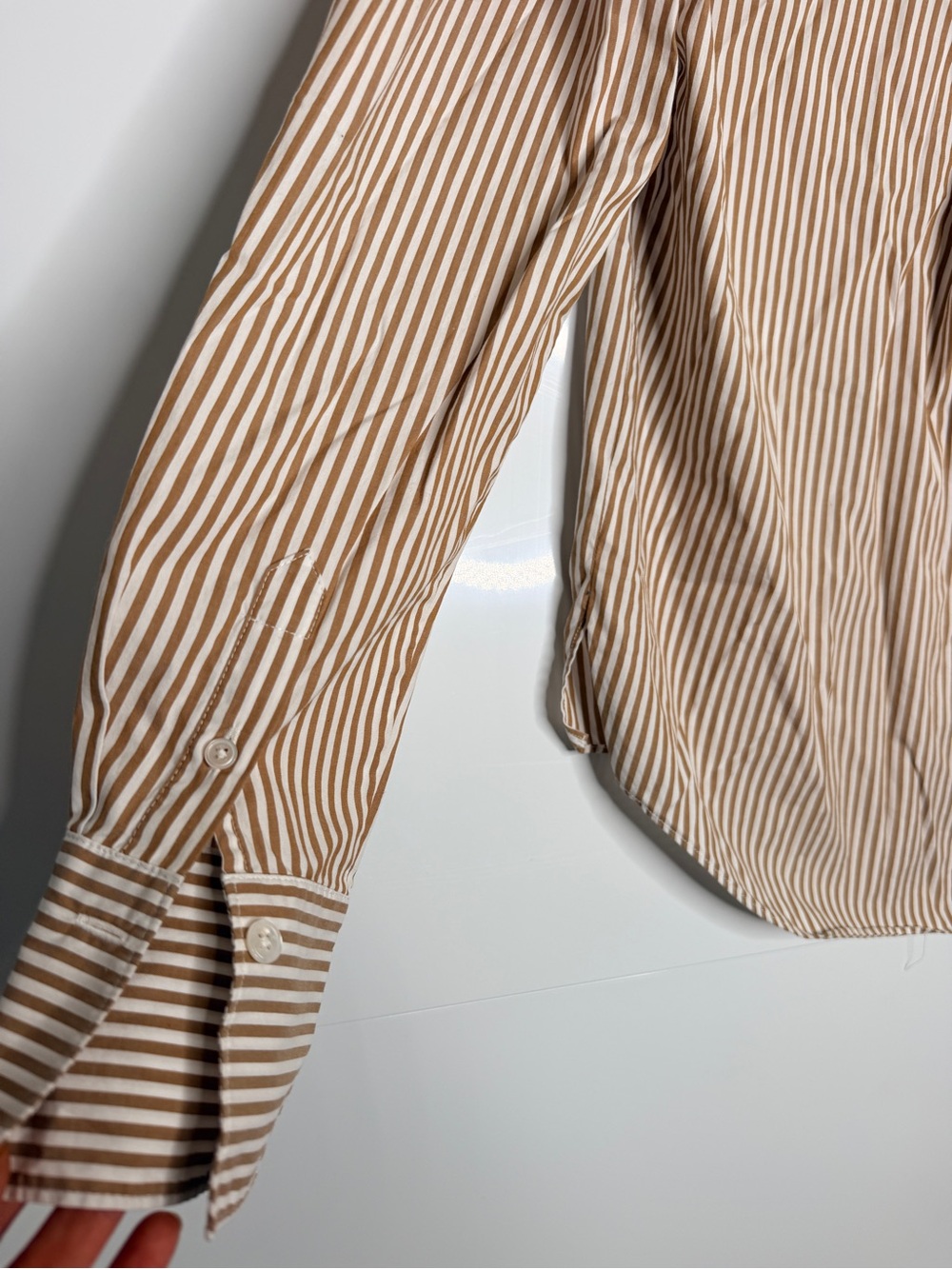 Veronica Beard Amelia Striped Button-Down Shirt Size 6 - Picture 9 of 12